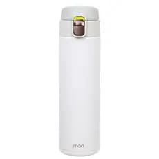 GARRAFA TÉRMICA AÇO INOX HEDEBY 500ML BRANCA - PAREDE DUPLA  ISOLAMENTO A VÁCUO!
