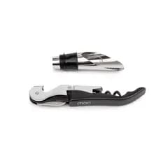 Kit Saca Rolhas 2 Peças - Saca Rolhas e Bico Dosador Aço Inox -  com embalagem elegante!!