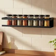 Suporte Para Temperos Parede 35cm Prateleira Para Condimentos Organizador