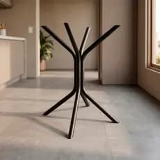 Base De Mesa para Cozinha e Jantar Em Aço para 4 Cadeiras Suporte X para Pedra Vidro Madeira Pe Mesa
