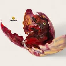 BRINQUEDO ovo de dinossauro abre e fecha com som e luz solta fumaça