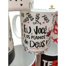 Caneca personalizada com frases românticas para casais Dia dos namorados