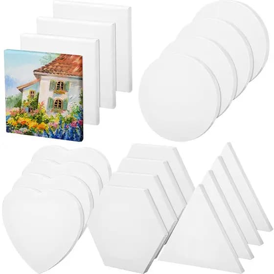 Telas para  pintura 5 formatos 20 unidades