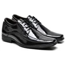 Sapato Social De Amarrar Verniz Masculino