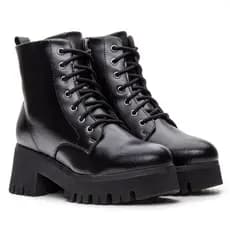 Coturno Bota Feminina Tratorada Blogueira Confort Lançamento