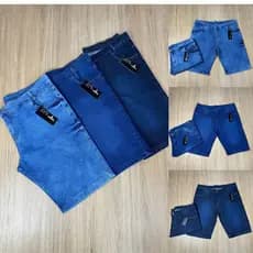Bermuda Plus Size Jeans Masculino com Lycra com Elastano 50 52 54 Moda Maior
