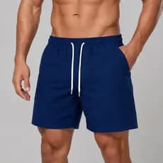 Short Linho Básico Masculino Mauricinho Casual Slim com Bolso