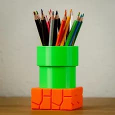 Super Mario Porta Lápis/Caneta