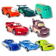 Kit Mcqueen 8 Carrinhos Filme Carros Frição Oferta Relampago