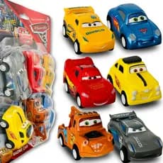 Kit Carros Relampago Mcqueen Carrinho Mini Brinquedo Fricção