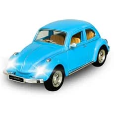 Carrinho Fusca Acende O Farol Lanterna Abre Portas Brinquedo Premium