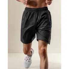 Bermuda Masculina Slim Fit Esportiva Fitness Com Elastano Tecido Gelado