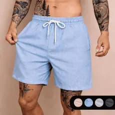 Short Praia Masculino Treino Bermuda Elastano Tactel em Poliéster Mauricinho Academia