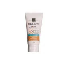 protetor solar FPS 50 com cor 2.0 media clara 40g avon renew