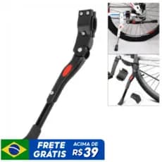 Descanso Lateral Pezinho Bike Regulagem Aro 20 À 29 Alumínio GTU PRETO