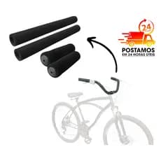 Manopla Espuma Guidão Beach Para Bicicleta Caiçara Praiana Completo