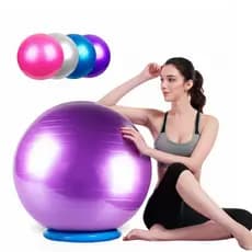 Bola De Pilates Suiça Yoga Ginástica Yoga 55 Cm Anti Estouro