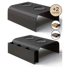 Suporte Para Braço De Sofá Esteira Flexível Porta Controle e Objetos Mdf