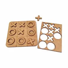 Kit com 20 Jogos Da Velha Mdf Lembrancinha Jogo Educativo Raciocínio Pedadógico