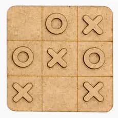 Kit 10 Jogo da Velha MDF Tabuleiro 10cm Lembrancinha Festa Infantil Escolar Educativo
