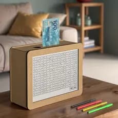 Cofre Desafio 1000 5000 10000 Caixa Dinheiro De Madeira Método Japonês Poupança Mdf