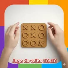 KIT 20 Jogos da Velha - Tabuleiro Jogo Brinquedo Presente - MDF Cru