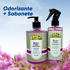 Kit Odorizante de Tecidos + Sabonete Líquido Aromatizador Spray Perfumado 260ml 500ml