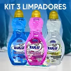 Kit 3 Limpadores Perfumados 500ml Lavanda Orquídea Negra Aromatizante para Pisos