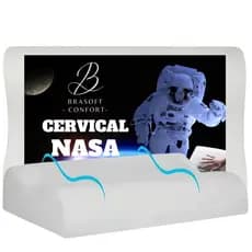Travesseiro Nasa Cervical Ortopédico Antialérgico Viscoelastico BraSoft