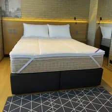 Pillow Top Confort Dupla Face 6cm Lavável em Máquina 400 Fios