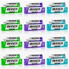 Kit 12 Creme Dental Bianco Ultrafresh 70g Powermint Supermint Extramint Hálito Refrescante Proteção