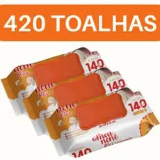 420 Toalhas Umedecidas 3 Pacotes Meu Nenê Promoção