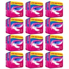 Absorvente Sem Abas Kit 12 Pacotes com 8 Unidades Naturalmente Gel Mais Conforto e Proteção