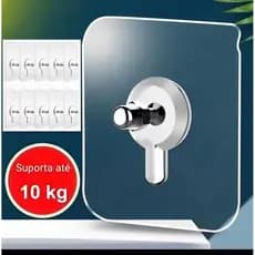 10pç Suporte Parafuso Prego Fixação Adesivo Sem Furar Parede
