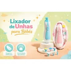 Lixa de Unha Elétrico Aparador Cortador Para Bebê Infantil Com Estojo