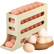 Porta Ovos Dispenser Organizador Bandeja De Ovos Geladeira 4 Andar 30 Ovos - 02 Andar