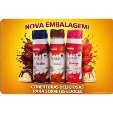 Cobertura Para Sorvete Marvi Kit Com 3 Sabores De 190g
