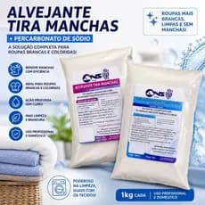 Tira Manchas Alvejante 1kg + Percarbonato De Sódio 1kg