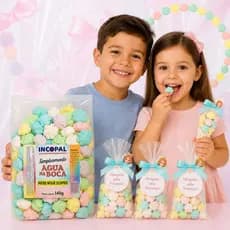 200 Mini Suspiro p/ Lembrancinha - 1 Pacotes de 140g Incopal