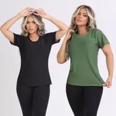 Kit 2 Blusa Dray Fit Academia,esporte,treino, dia a dia Camisa furadinha