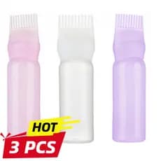 FRASCO DE ÓLEO CAPILAR 6OZ 160ml Pente Aplicador De Tintura De Cabelo Plástico Refilável Em Frasco