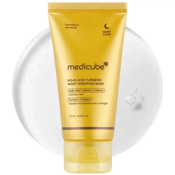 Medicube Turmeric VC Collagen Peeling Mask Máscara de aplicação hidratante