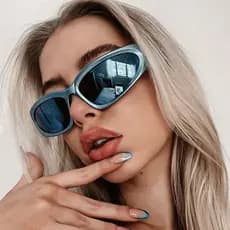 Óculos de Sol Espelhados UV400 Y2k para Mulheres, Óculos de Sol Brancos para Homens, Estilo Hipster, Esportivos, para Co