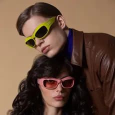 Óculos de Sol Cyber Y2K Punk para Mulheres e Homens, Óculos de Sol Esportivos Quadrados para Senhoras, Marca de Luxo Ste
