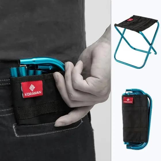 Cadeira Dobrável Portátil para Exterior, Leve, em Liga de Alumínio, Cadeira de Pesca, para Caminhadas, Camping, Piqueniq