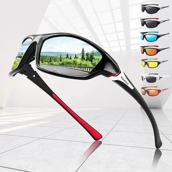 Óculos de Sol Polarizados para Pesca Masculinos e Femininos Óculos de Sol para Pesca, Camping, Condução, Óculos de Prote