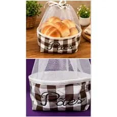porta pão. cesto de pão. protetor de pães, organizador de pães, armazenamento de pães.