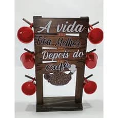 PORTA XÍCARA DECORATIVO C/6 SUPORTES