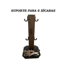 SUPORTE TORRE PORTA XICARA DE CAFÉ C/ 6 GANHOS