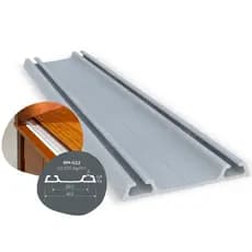 Trilho para Porta de Correr Inferior Rm-022 Guarda Roupa 3 Metros Rometal (Cortado em Três Barras de 1 Metro)